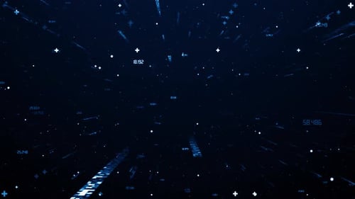Futuristic Digital Data Particle Stream Background