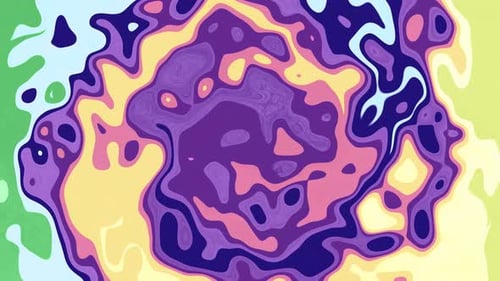 Vibrant Abstract Fluid Color Wave Background Animation