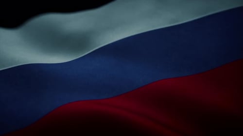 Realistic Waving Fabric Flag Loop Background Animation