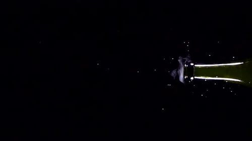 Super Slow Motion Shot of Champagne Explosion Opening Champagne Bottle Closeup
