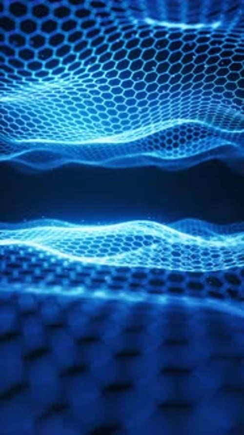 Digital hexagonal background