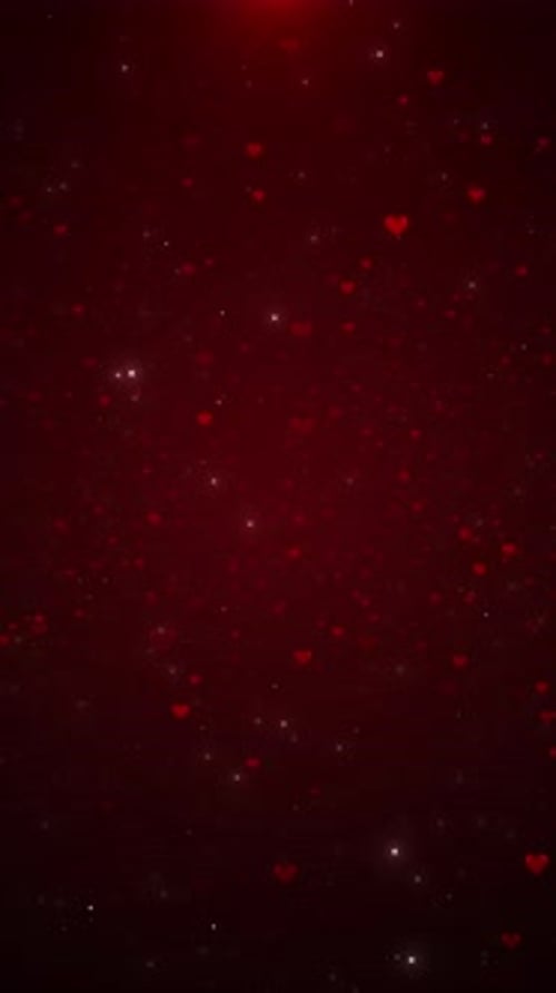 Heart love valentine day wedding anniversary abstract particles background. Romantic backgrounds ani