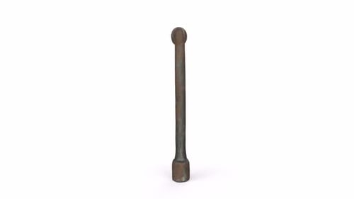 Rusty L-Shaped Socket Wrench