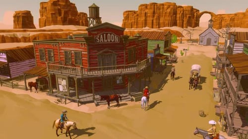 Ville western vintage