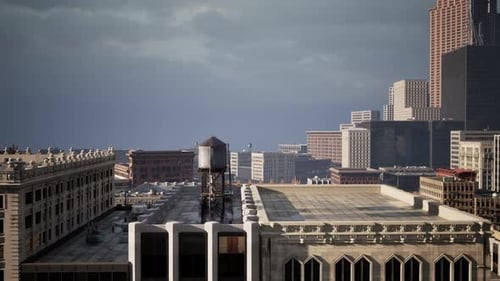 Skyline of Midtown in Manhattan New York City