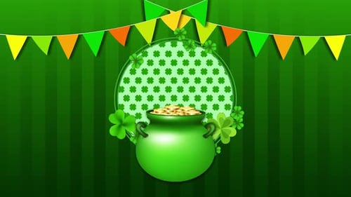 Animated St. Patrick's Day Celebration Background