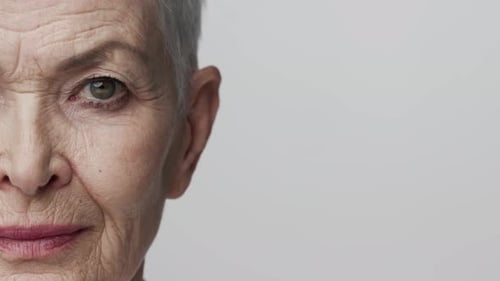 Close Up of Mature Woman's Face