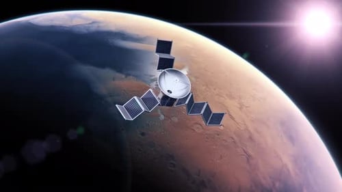Satellite And Mars