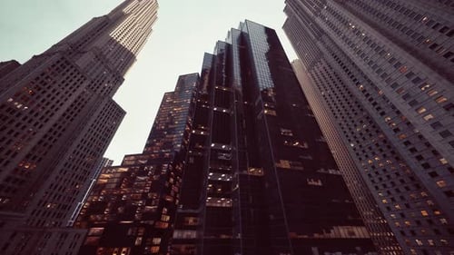 Urban Giants Majestic Skyscrapers Ascending Above the Bustling Metropolis