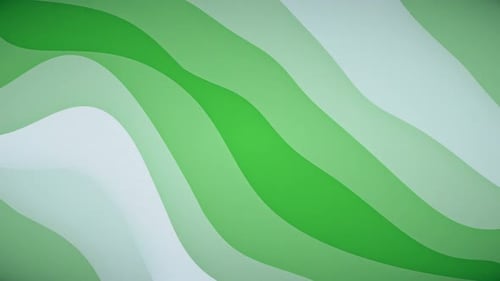 Green Wavy Papercut Modern Background