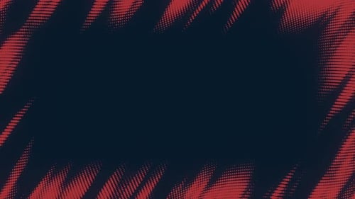 Abstract Halftone Fluid Motion Frame Scratched Pop Art Wavy Dynamic Dotted Flames