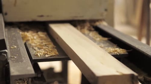 Wood Board Processed by Industrial Woodworking Machine