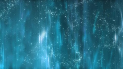 Abstract Blue Particles and Light Flow Background Animation