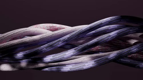 Abstract Fluid Braided Ropes Weaving Seamless Loop