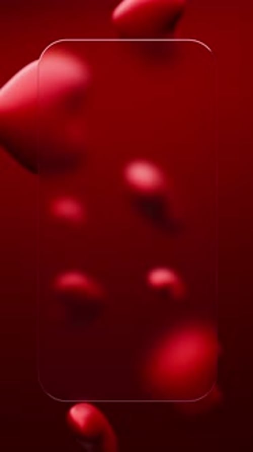 Soft Floating 3D Hearts Frame Animation for Romantic Content