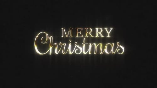 Texto de lujo estilo dorado de Feliz Navidad