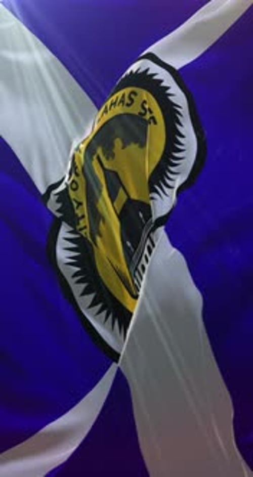 Realistic Waving City Flag for Tallahassee Florida