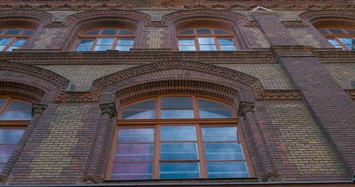 Brownstone Facades on the Road