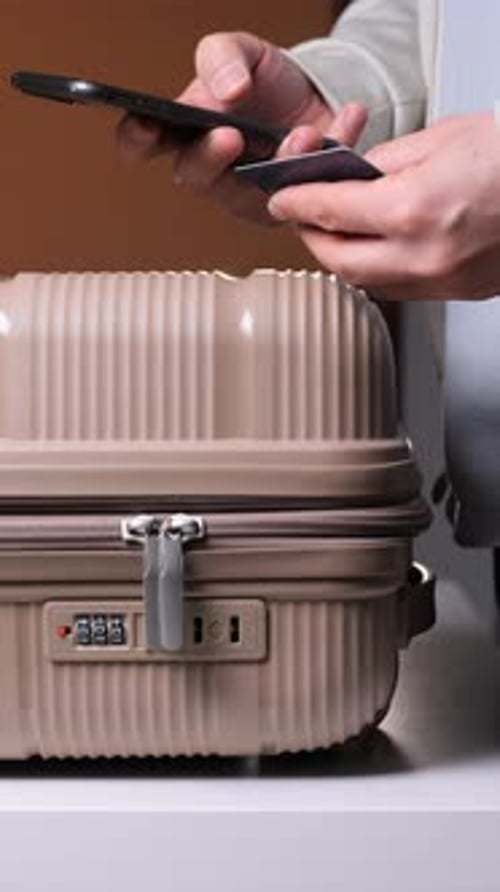 Suitcase and Mobile Payment with Credit Card