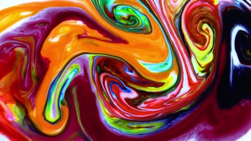 Abstract Colorful Ink Movements Spreads On Water Texture 896