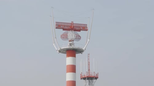 Airport Surveillance Radar Close Up