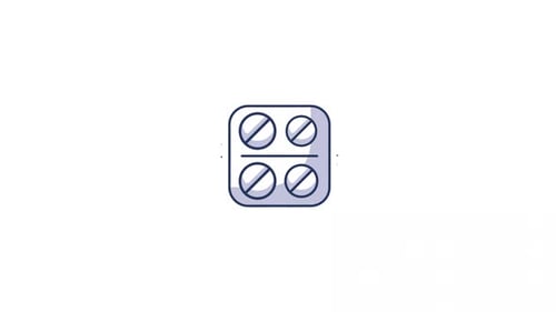 Modern Animated Medicine Blister Pack Icon
