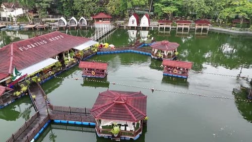 Aerial Floating Resto Sleman