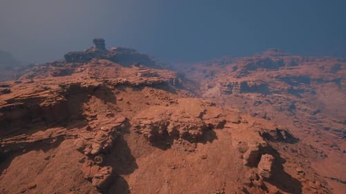 AweInspiring Majesty Gazing Down Upon the Majestic Red Stone Canyon