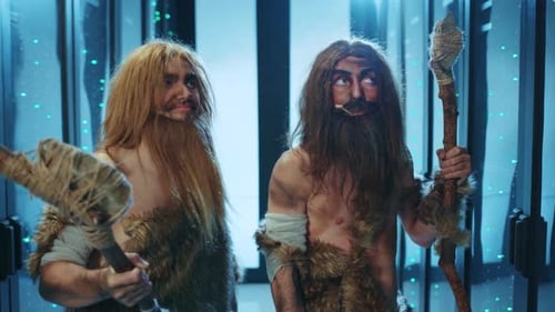 Cavemen in Data Center Hold Primitive Tools
