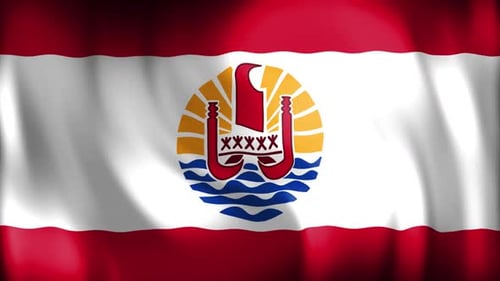 French Polynesia Flag Loop