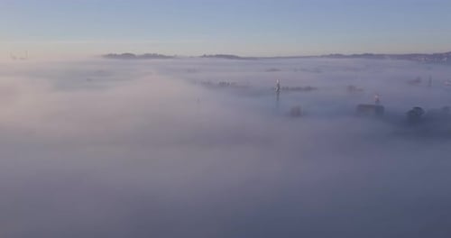 Fly Above Foggy Valley