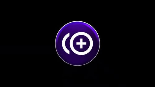 Modern 3D Rotating Circle Icon Loop
