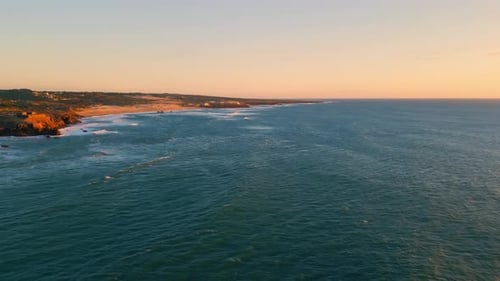 African Savanna Landscape at Sunset