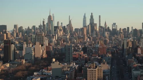 Aerial view of New York City