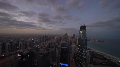 Video about skyscrapers in the city of Dubai United Arab Emirates