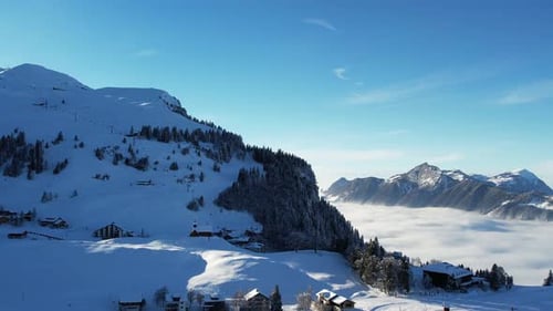 Swiss Alps Landscape Beauty of Swiss Alps in winter with this unique 4K drone Mountain
