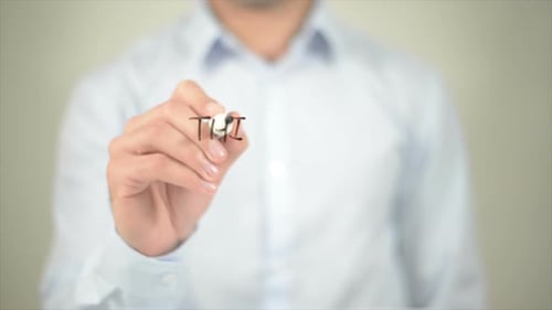 Writing the Words Thinking Different on Glass