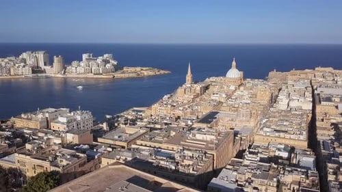 Aerial View of Valletta Malta