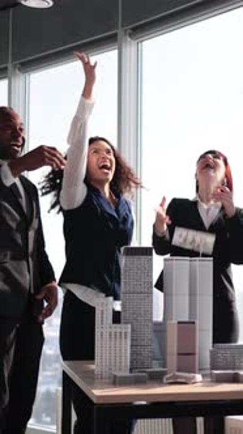 Business Success Money Shower