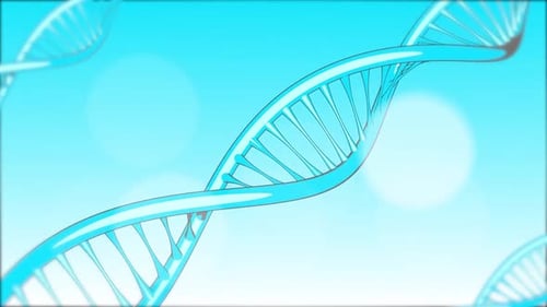 Animated DNA Double Helix Structure Loop for Science and Health