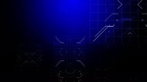 Technology Blue Background Loop