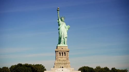 Still Shot Of The Statue Of Liberty
