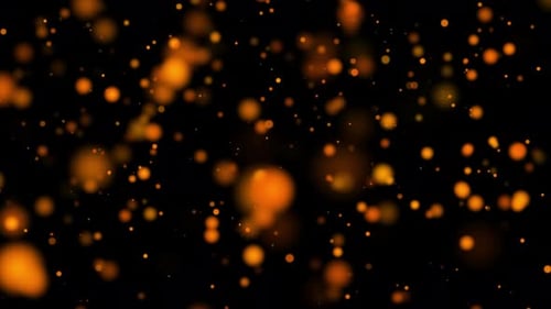 Abstract Glittering Golden Particles Background Loop V2