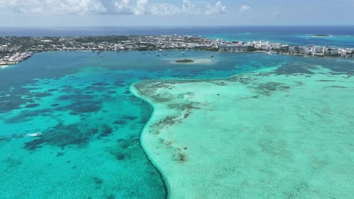 Caribbean Water At San Andres In Providencia Y Santa Catalina Colombia.