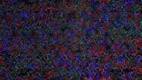 Abstract Neon Wavy Lines Animated Background Loop