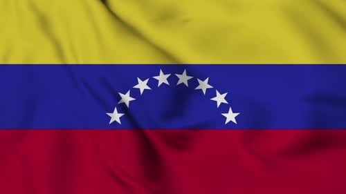 Waving Venezuela National Flag Seamless Loop