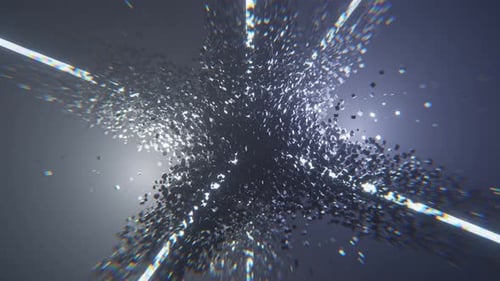 White Amazing Sci Fi Abstract Background VJ Loop l 4K