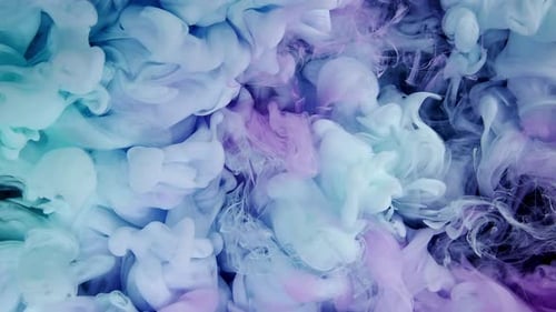 Fluid Art in Motion A Beautiful Blend of Colored Ink Clouds
