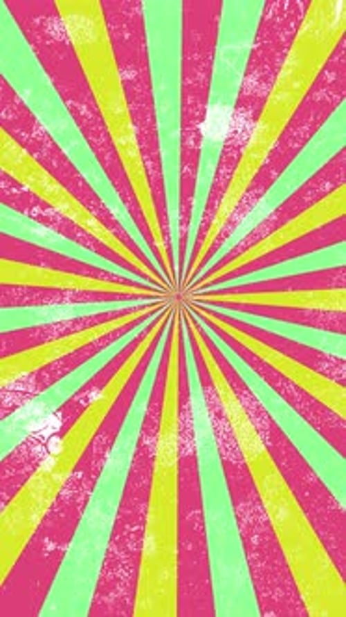 Colorful Retro Sunburst Animation Background