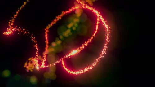 Dynamic Glowing Particle Trails Background Animation